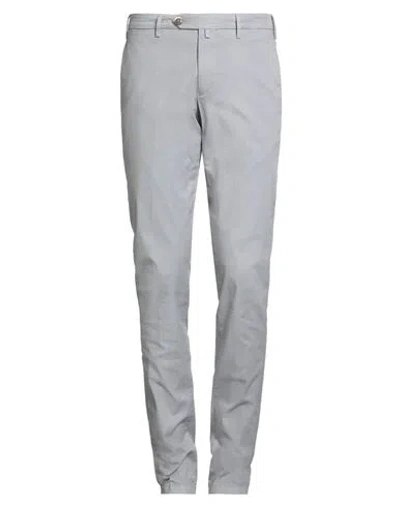 Verdera Man Pants Light Grey Size 30 Cotton, Elastic Fibres In Gray