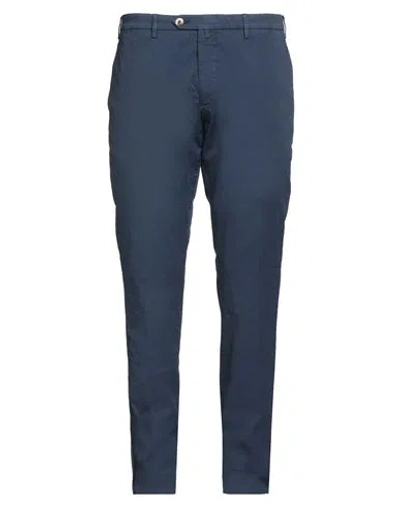 Verdera Man Pants Midnight Blue Size 40 Cotton, Elastic Fibres