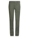 Verdera Man Pants Military Green Size 42 Cotton, Elastane