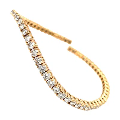 Pre-owned Verdi G.  For Cellini Nyc 18kt Rg 2.38ct Diamond Curved Spring Wire Bracelet In Multi