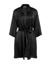 Verdissima Woman Dressing Gown Or Bathrobe Black Size L Polyester