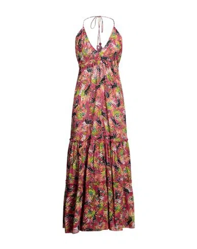 Verdissima Woman Maxi Dress Fuchsia Size Xl Viscose In Pink