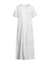 VERDISSIMA VERDISSIMA WOMAN MAXI DRESS WHITE SIZE XL COTTON