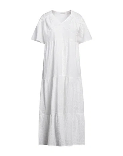 Verdissima Woman Maxi Dress White Size Xl Cotton
