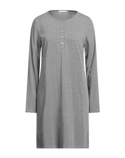 Verdissima Woman Sleepwear Light Grey Size L Cotton, Polyester, Metal In Gray