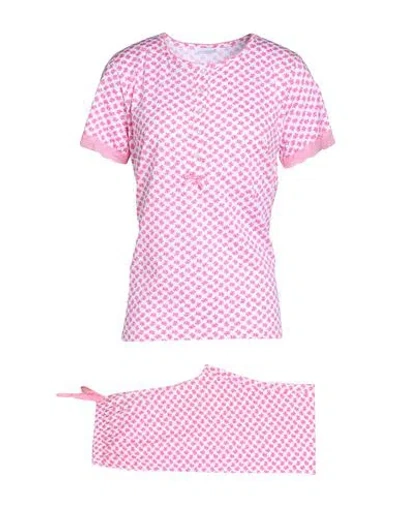 Verdissima Woman Sleepwear Pink Size M Cotton, Polyester