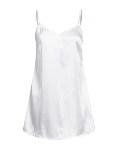 Verdissima Woman Slip Dress White Size L Polyester