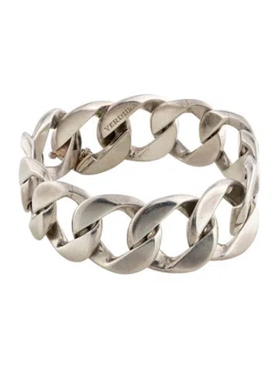 Pre-owned Verdura Curb Link Bracelet, 7" In Multicolor