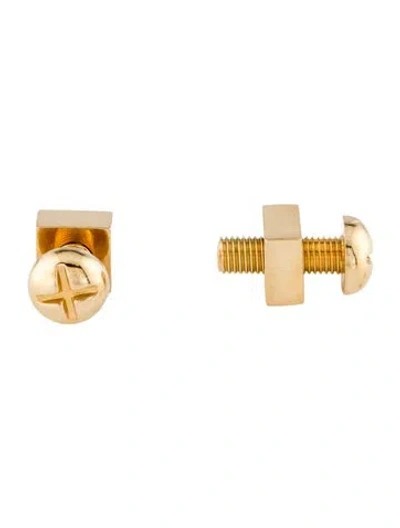 Pre-owned Verdura Nut And Bolt Cufflinks In Multi