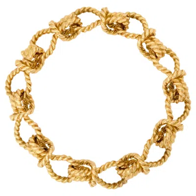 Pre-owned Verdura Rope Twist Bracelet In Multi