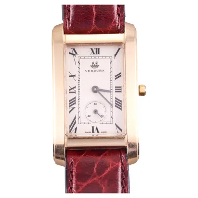Pre-owned Verdura Rose Gold Classic Watch In Red