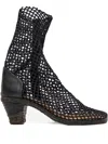 Verdura Shoes Bitta Netted Heeled Boots In Blue