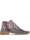 Verdura Shoes Netted Ankle Boots In Blue