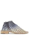 Verdura Shoes Netted Ankle Boots In Neutral