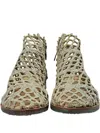 Verdura Shoes Netted Ankle Boots In Neutral