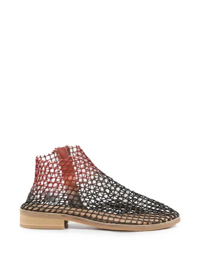 Verdura Shoes Sardina Mesh Ankle Boots In Multi