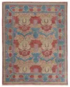 Verlaine Bennet Luxe Wool Arts And Crafts Rug In Blue