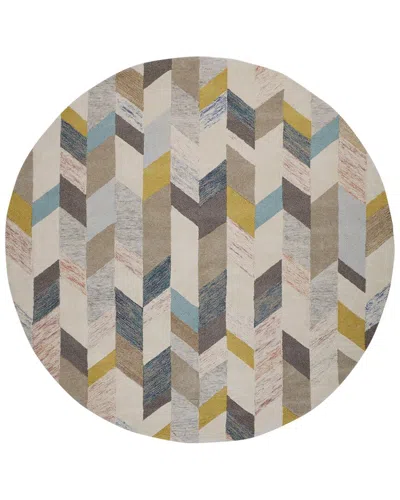 Verlaine Binada Graphic Chevron Tufted Rug