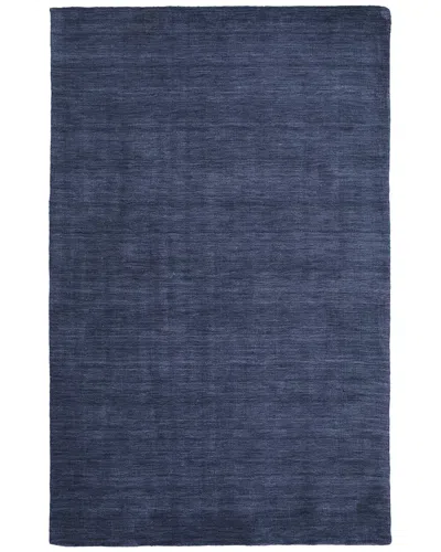 Verlaine Celano Hand Woven Marled Wool Accent Rug In Blue