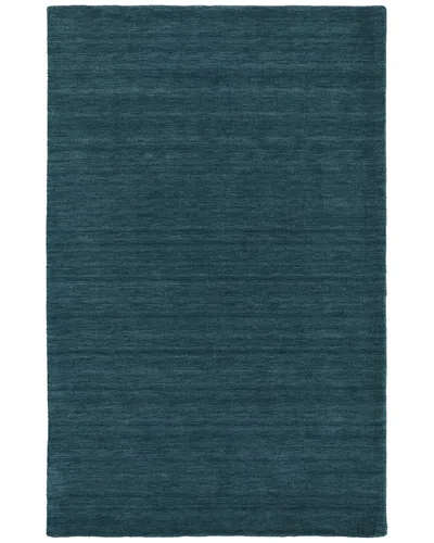 Verlaine Celano Hand Woven Marled Wool Rug In Blue