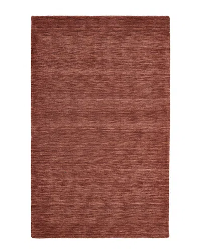 Verlaine Celano Hand Woven Marled Wool Rug In Burgundy