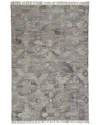 Verlaine Elstow Hand-woven Rug In Gray