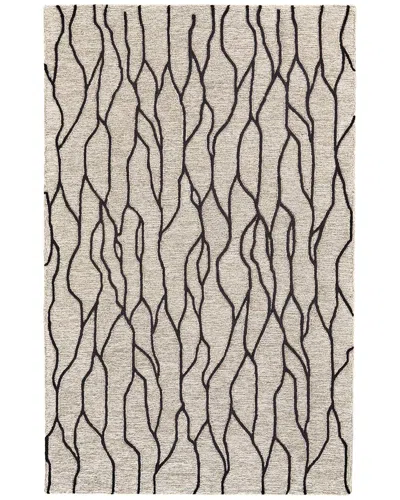 Verlaine Fadden Minimalist Abstract Wool Accent Rug In Neutral