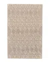 VERLAINE VERLAINE FADDEN MINIMALIST GEO FLORAL WOOL RUG