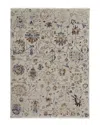 VERLAINE VERLAINE FRENCESS OUSHAK IVORY/BLUE RUG