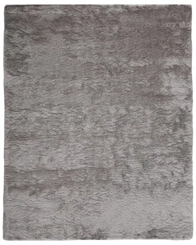 Verlaine Freya Plush Shag Rug In Gray