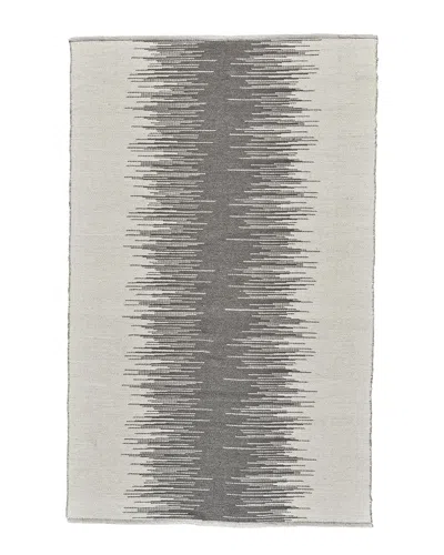 Verlaine Gilda Handmade Soundwave Wool Rug In Gray