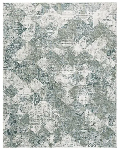 Verlaine Halton Contemporary Distressed Accent Rug In Green