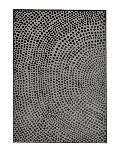 Verlaine Javers Modern Dotted Texture Rug In Black