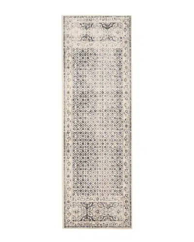 Verlaine Kiba Distressed Geometric Floral Accent Rug In Gray