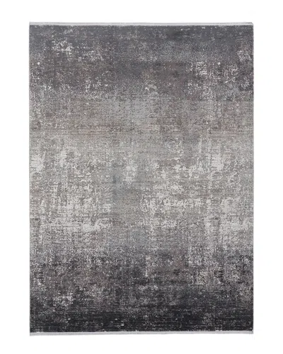 Verlaine Lindstra Gradient Watercolor Rug In Grey