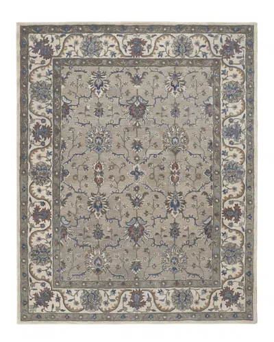 Verlaine Mattias Tufted Persian Floral Rug In Grey