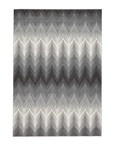 Verlaine Milania Contemporary Chevron Accent Rug In Multi