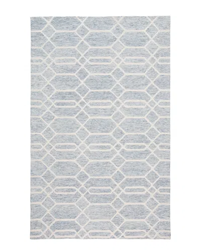 Verlaine Natal Modern Minimalist Rug In Blue