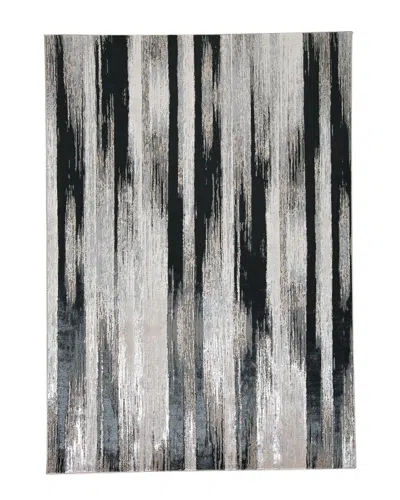 Verlaine Orin Gradient Streak Metallic Rug In Gray