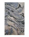 Verlaine Orwell Contemporary Abstract, Dusty Blue/light Taupe, 3ft-6in X 5ft-6in