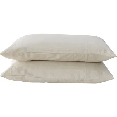Verlee 2-pack European Linen Pillowcases In Sand