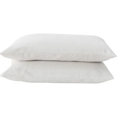 Verlee Cotton Percale Set Of 2 Standard Shams In Cloud