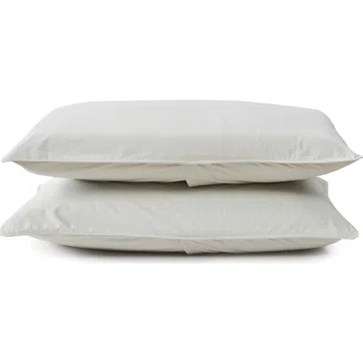 Verlee Cotton Percale Set Of 2 Standard Shams In Sand
