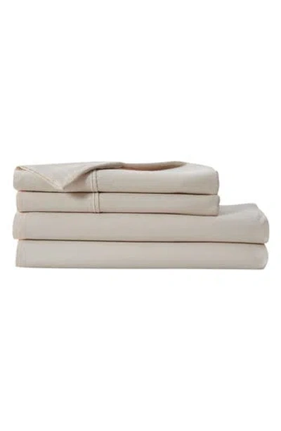 Verlee Cotton Sateen Sheet Set In Natural