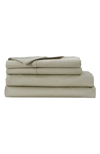 Verlee Cotton Sateen Sheet Set In Sage Green