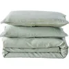 Verlee European Linen Duvet Set In Eucalyptus