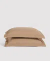 Verlee Organic Percale Sham Set Adobe In Adobe