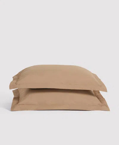 Verlee Organic Percale Sham Set Adobe