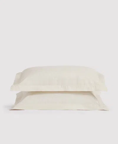 Verlee Organic Percale Sham Set Cream
