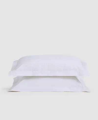 Verlee Organic Percale Sham Set White